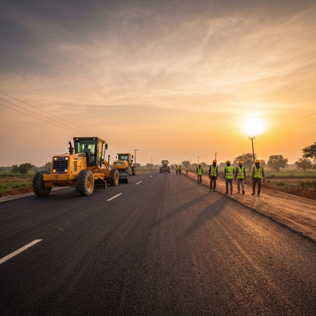 New Road Construction on Main Highway